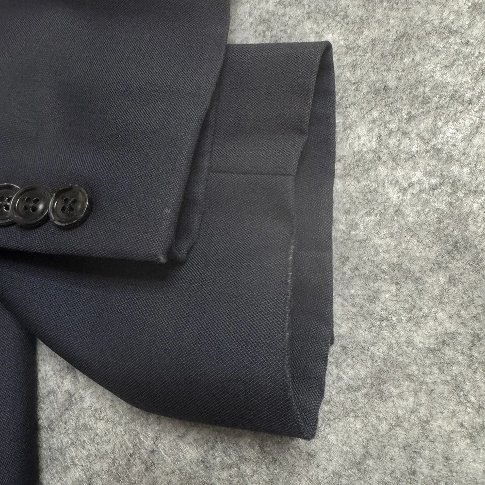 Ted Baker Suit 44R Blue Blazer Jacket Trouser Pants 37x29 2 Piece *flaw